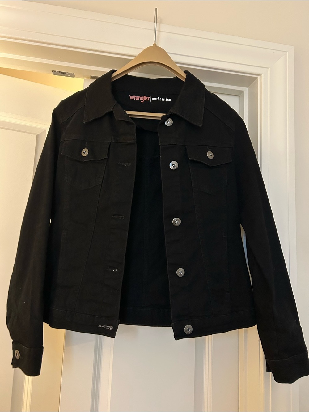 Wrangler Black Denim Trucker Jacket